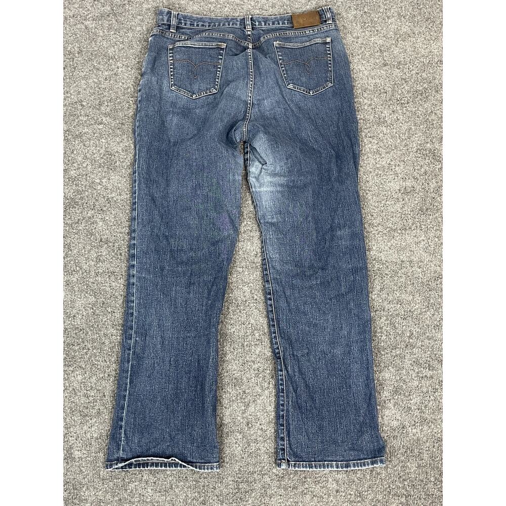 Lauren Jeans Co. Jeans Womens 14 Straight Leg Blue Denim Pants Cotton N296 - Picture 4 of 9